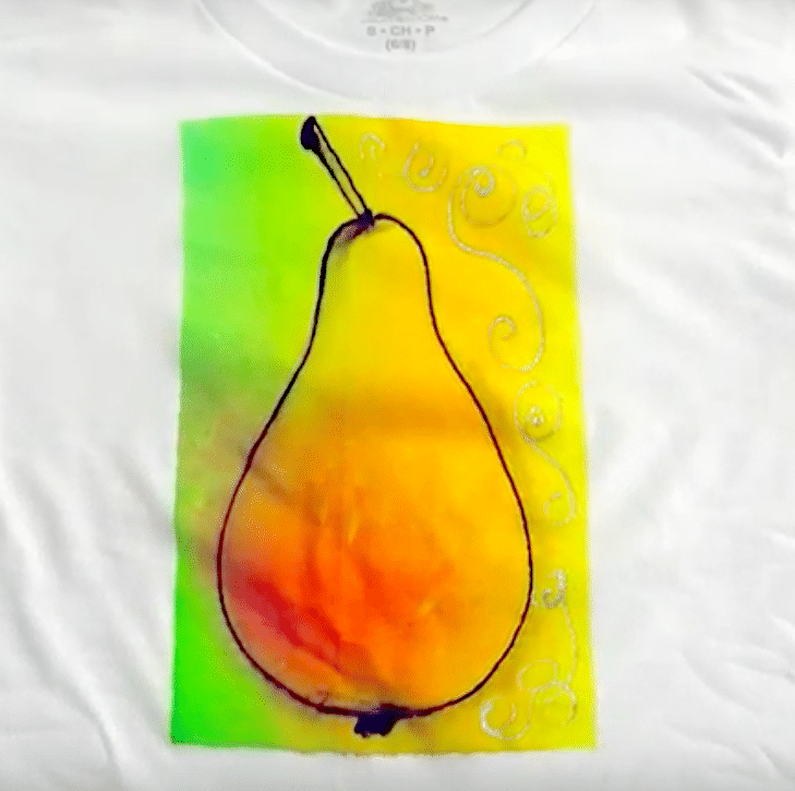 painted tee shirt marabu